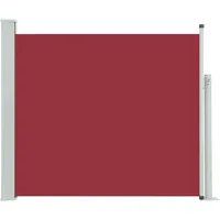 vidaXL Ausziehbare Seitenmarkise 100 x 300 cm rot 48373