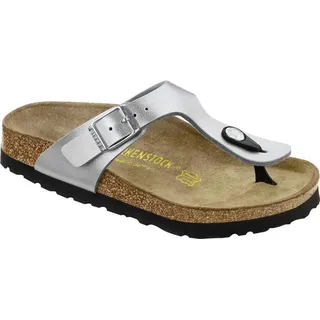 Birkenstock Zehenstegsandale Gizeh Kinder Silber Gr.30