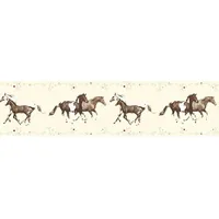 Profhome Kinder Tapete Tiermotiv 0,13 m x 5,00 m 0,65 m2 Creme 358382-GU