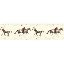 Profhome Kinder Tapete Tiermotiv 0,13 m x 5,00 m 0,65 m2 Creme 358382-GU