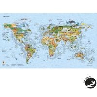 Awesome Maps Surftrip Map 97,5 x 56 cm