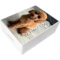 Creative Deco Weiße Personalisierte Geschenke Fotogeschenke Holzkiste | Dein