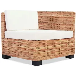 vidaXL Sofagarnitur 14-tlg. Natürliches Rattan