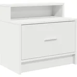 vidaXL Nachtschrank mit Schublade 51 x 31 x 47 cm Weiß
