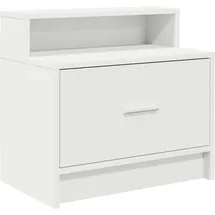 vidaXL Nachtschrank mit Schublade 51 x 31 x 47 cm Weiß