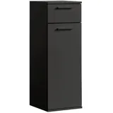 mokebo Der Matrose Bad-Beistellschrank 33 x 91 x 34 cm Schwarz