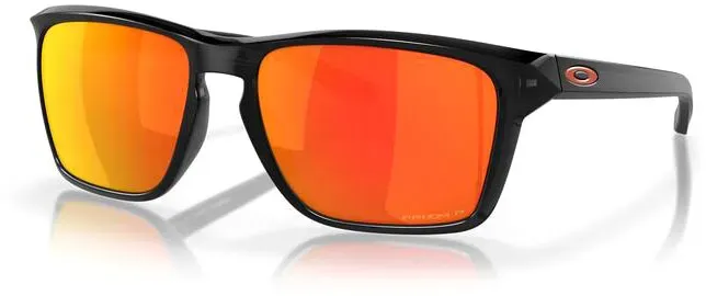 Oakley Sylas Ruby, lunettes de soleil - Noir Jaune/Orange Réfléchissant