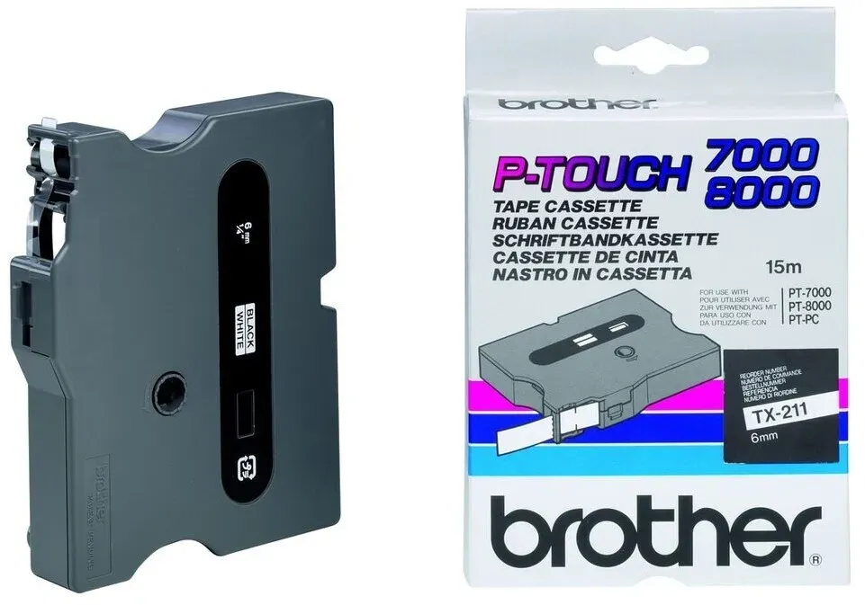 Original Brother Farbband TX 211 für PT 7000 8000 laminiert