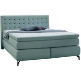 Jockenhöfer Boxspringbett »Jessica inklusive 9cm Kaltschaum-Topper« und 7-Zonen-TTFK-Matratze (H3,H3/H4 oder H4), Liegefläche 180x200cm grün