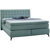 Jockenhöfer Boxspringbett »Jessica inklusive 9cm Kaltschaum-Topper« und 7-Zonen-TTFK-Matratze (H3,H3/H4 oder H4), Liegefläche 180x200cm grün