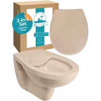 Calmwaters WC-Sitz Absenkautomatik Beige