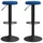 vidaXL Barhocker 2 Stk. drehbar Stahl 2er Set Blau