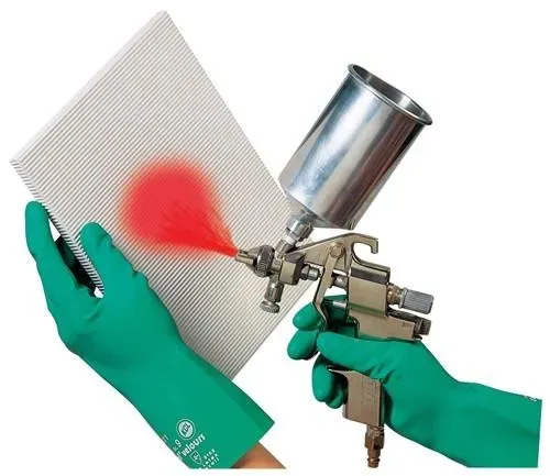 Grüne SCHORK Chemikalienhandschuhe - Handschutz mit Handschuhgröße 9