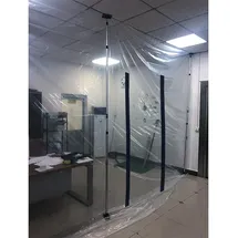 DEMA Staubschutzwand Folienwand, Schmutzschleuse 4x10 m mit Reißverschluss,