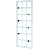 Haku-Möbel HAKU Möbel Wandgarderobe 89399 weiß Metall 5 Haken 60,0 x 22,0 cm