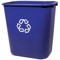Rubbermaid Abfallbehälter, rechteckig, blau