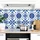 wall-art K&L Wall Art Fliesenaufkleber »Skandinavische Blumenmuster«, selbstklebend