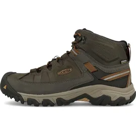 Keen Targhee III Herren-Wanderstiefel, mittelhoch, wasserdicht, Schwarz Oliv/Goldbraun, 44.5 EU