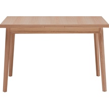 Hammel Furniture Esstisch Basic Single, schnell innenliegende Einlegeplatten ausziehbar, 120(220)x80 cm, Melamin / Massivholz, stabiler dänische Design Tisch beige