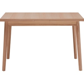 Hammel Furniture Esstisch Basic Single, schnell innenliegende Einlegeplatten ausziehbar, 120(220)x80 cm, Melamin / Massivholz, stabiler dänische Design Tisch beige