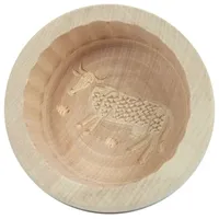 Gravidus Butterform aus Ahornholz - Runde Sturzform mit Kuhmotiv