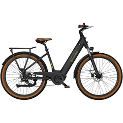 E-Bike SACHSENRAD "C5" Gr. 45, schwarz, E-Bikes, 45cm, 27,5 Zoll (69,85cm), TFT Farb-LCD-Display, Fahrmodus Pedelec, LED-Frontlicht, Alarmanlage