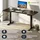 Juskys Höhenverstellbarer Schreibtisch Office Stand 160x75cm - elektrisch, Memory-Funktion - Schwarz
