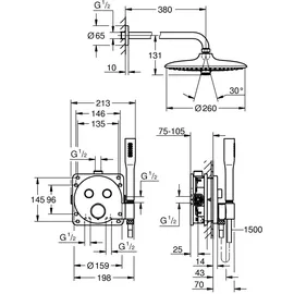 Grohe Precision SmartControl Unterputz Duschsystem Chrom 34878000
