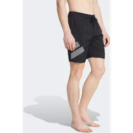 adidas Big Bars Badeshorts Black/White M