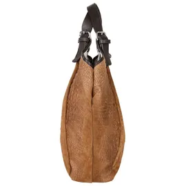 Samantha look Shopper echt Leder, Made in Italy, braun