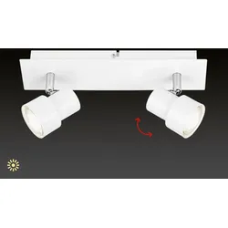 BRILONER LEUCHTEN LED Deckenleuchte "Rock", weiß, Lampen, Deckenstrahler