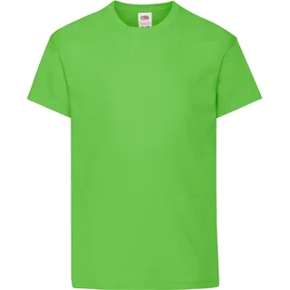 KIDS ORIGINAL T - leichtes Rundhalsausschnitt T-Shirt für Kinder in versch. Farben und Größen, lime, 140