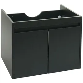 Mendler Waschbeckenunterschrank 2 Türen 48 x 59 x 45,5 cm Schwarz