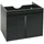 Mendler Waschbeckenunterschrank 2 Türen 48 x 59 x 45,5 cm Schwarz