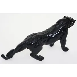 MCW Deko Figur Panther 59cm, Polyresin Skulptur Leopard, In-/Outdoor ~ schwarz