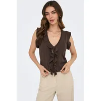 Only Onlnelly V-Neck Braun S
