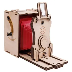 JollyLook Vormontierte Pinhole Mini-Filmkamera, Naturholz