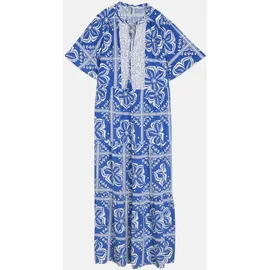 Tom Tailor Maxikleid Blau/Weiß 36
