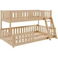 Kids Collective Etagenbett Kids Collective 120 x 200 cm Kiefer massiv natur beige