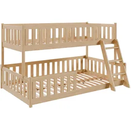 Kids Collective Etagenbett Kids Collective 120 x 200 cm Kiefer massiv natur beige