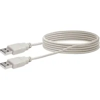 Schwaiger USB 2.0 Anschlusskabel 1,5 m Hellgrau