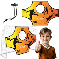 Neo-Sport Torwand Trainer Fußballtor 180 x 120 cm Fußballmatte mit Schusslöchern Wasserdicht Orange