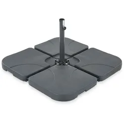 Leco Kunststoff-Plattensets für Sonnenschirme Fb. Anthrazit/Schwarz