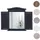 Mendler Wandspiegel Spiegelfenster 53 x 42 cm Silber