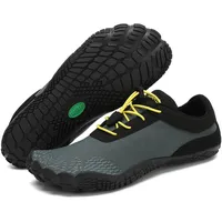 SAGUARO Barfußschuhe Herren Barfussschuhe Damen Barfuss Schuhe Outdoor Zehenschuhe Leicht Fitnessschuhe Traillaufschuhe mit Breite Zehenbox Paynes Grau, Gr.40 EU - 40 EU