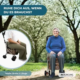 Mobiclinic Einkaufswagen mit Sitz Bronze 21 L