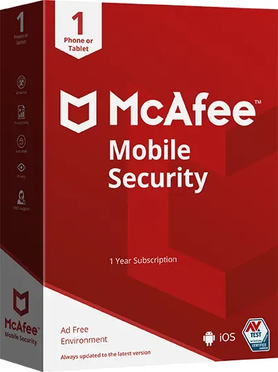 McAfee Mobile Security 2025 - 1 Gerät / 1 Jahr - Download + Produktschlüssel