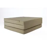 FORTISLINE Klappmatratze 180x65x7 cm - 3-teilige Faltmatratze H2, Gästematratze und Reisematratze mit waschbarem Bezug, Oeko-TEX, hergestellt in der EU, für Gäste und Camping