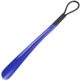 Schuhanzieher 50cm Kunststoff Schuhlöffel mit Lochung zum Aufhängen, Shoe Horn für Herren Damen Kinder Senioren (Blau)