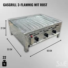 K + F Metalltechnik GmbH & Co. KG Gastrobräter 3-flammig silber